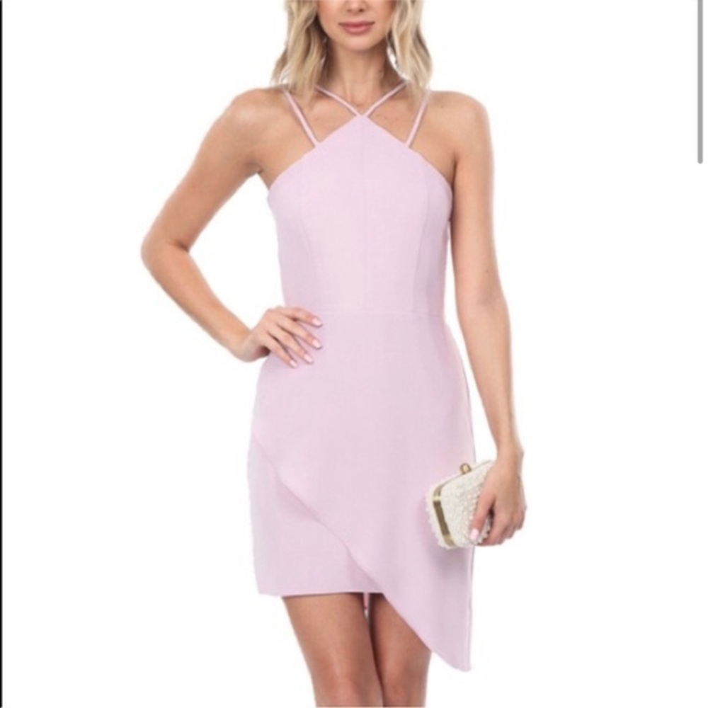 Amanda Uprichard Odean Asymmetric Lilac Dress
